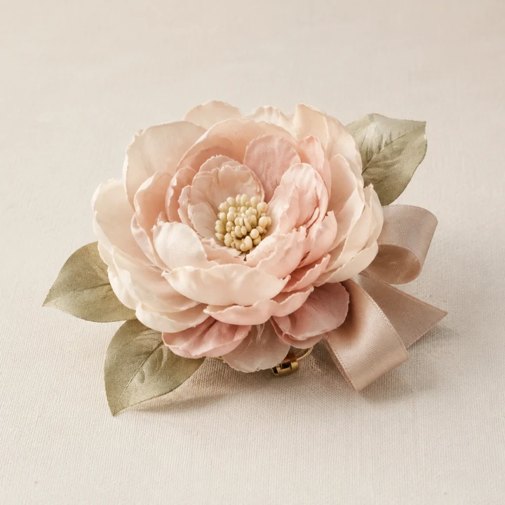 Original unbranded silk-flower corsage