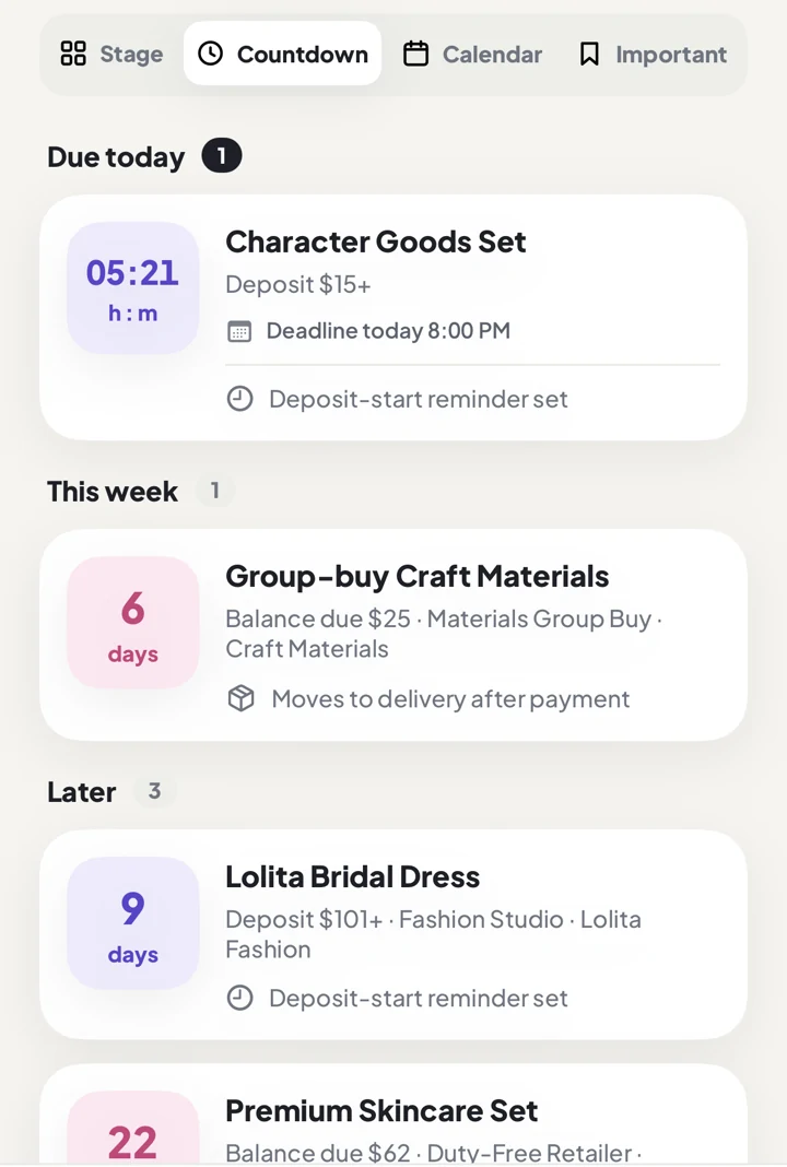 Localized DuePair app interface